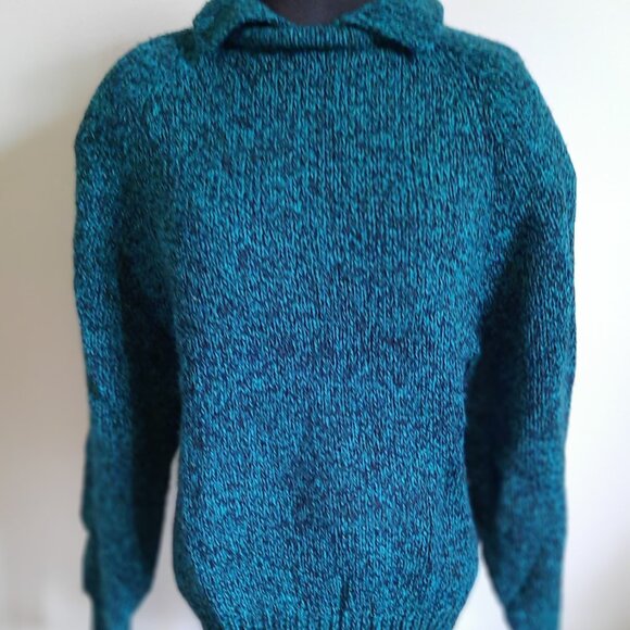 Vintage Dark Green Knit Gerard Works Sweater - Picture 2 of 7